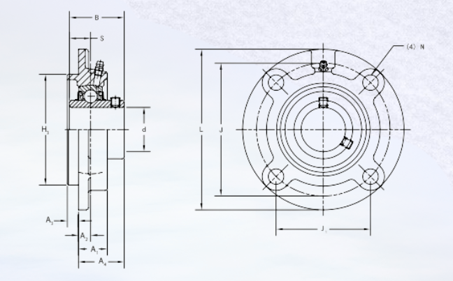 UCFC Series Dimensional Schematic